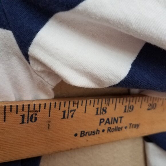 Ralph Lauren Sport Women's Striped Long Sleeve Shirt V-Neck Medium Pima Cotton M - Picture 7 of 11